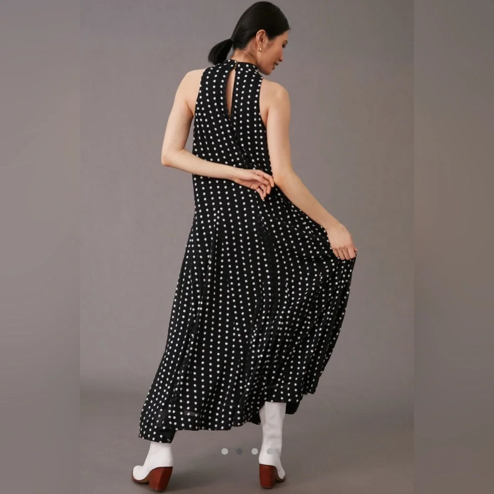 Anthropologie Maeve Mock Neck Maxi Dress - Picture 2 of 8